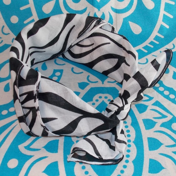 Accessories Zebra Bandana Rockabilly Pin Up Hair Accessory
